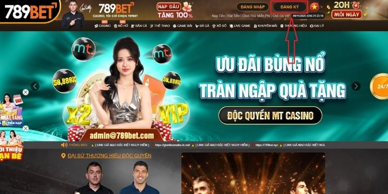 Bước 1: Truy cập website 789BET chính thức