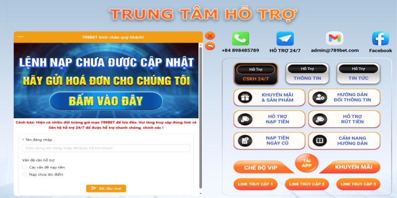 Hướng dẫn thực hiện giao dịch nạp rút tại 789bet